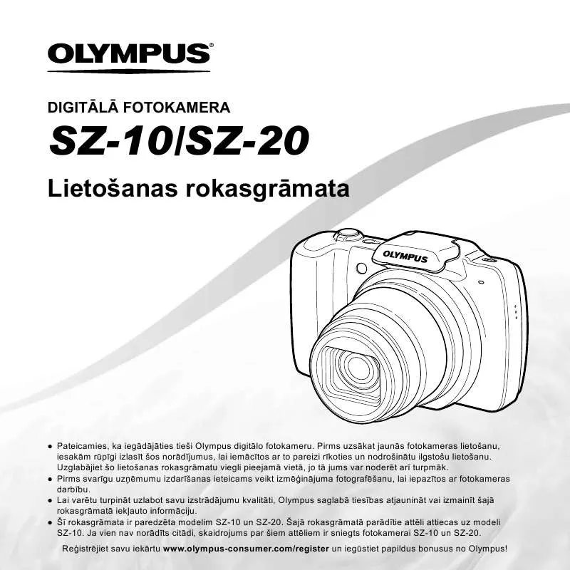 Mode d'emploi OLYMPUS SZ-20