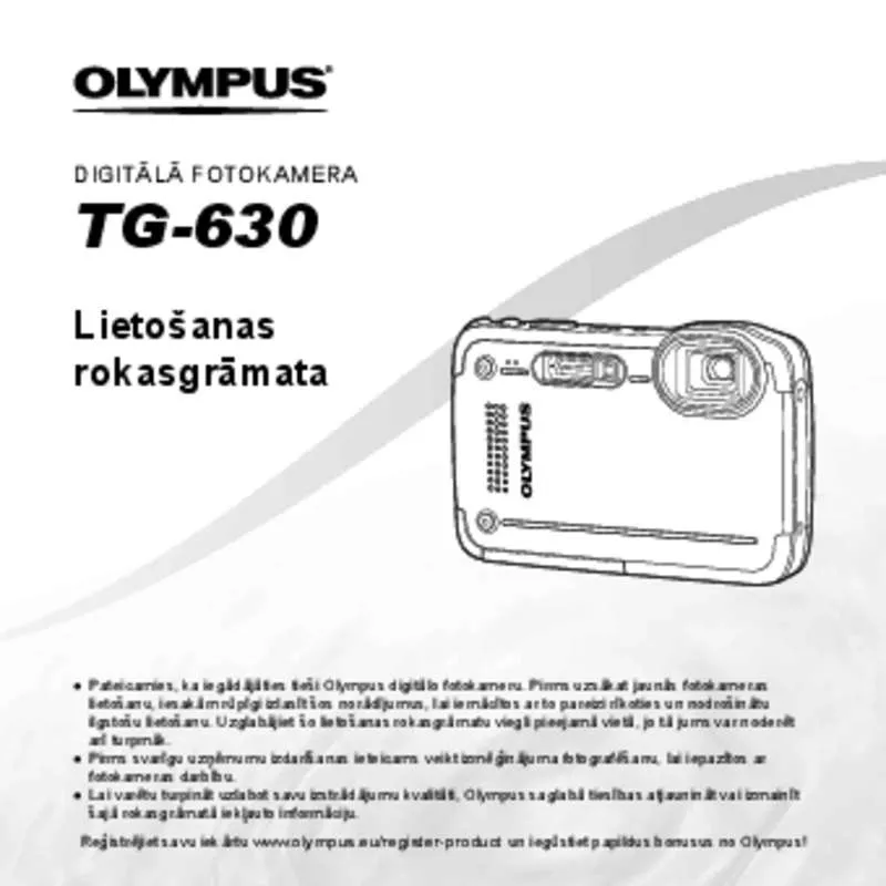 Mode d'emploi OLYMPUS TG-630