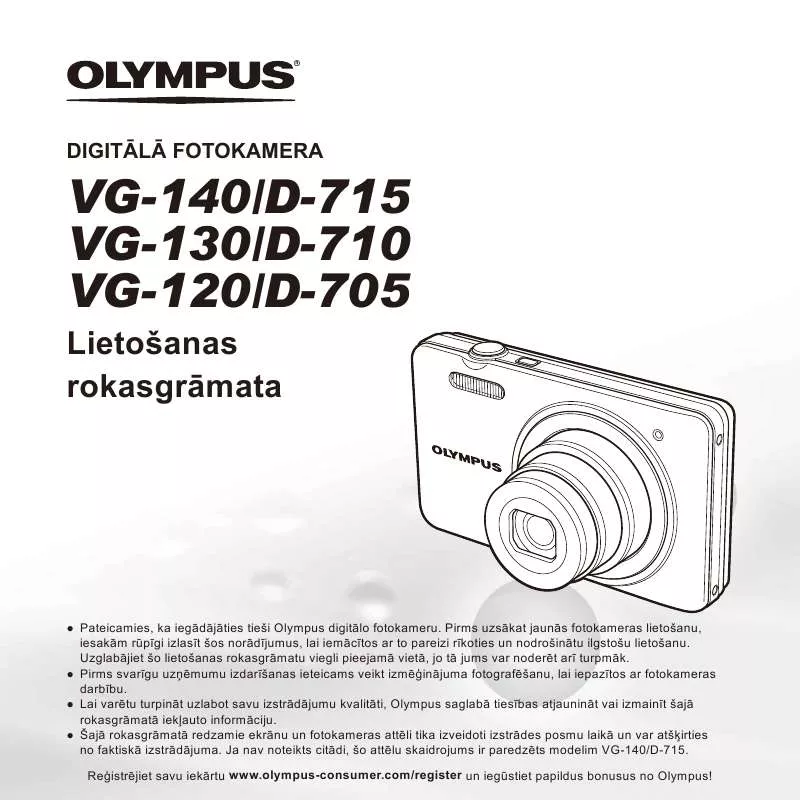 Mode d'emploi OLYMPUS VG-140