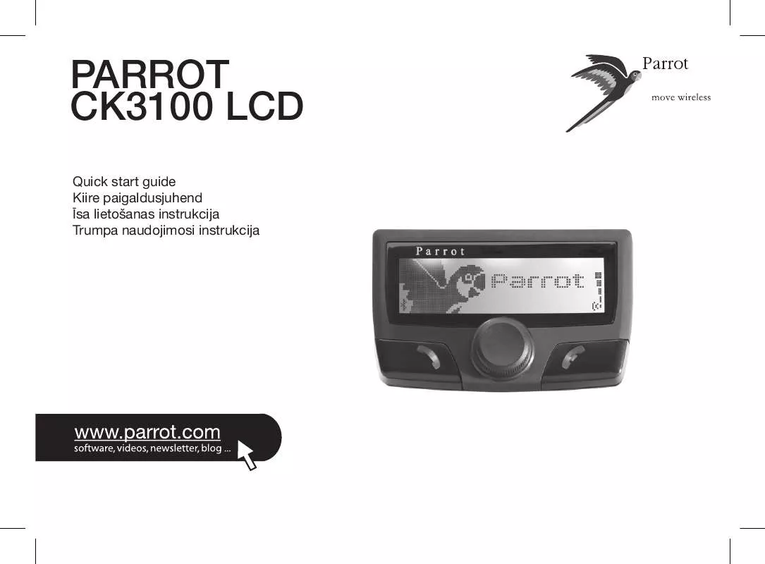 Mode d'emploi PARROT CK3100 LCD