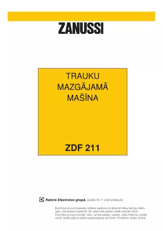 Mode d'emploi ZANUSSI ZDF211