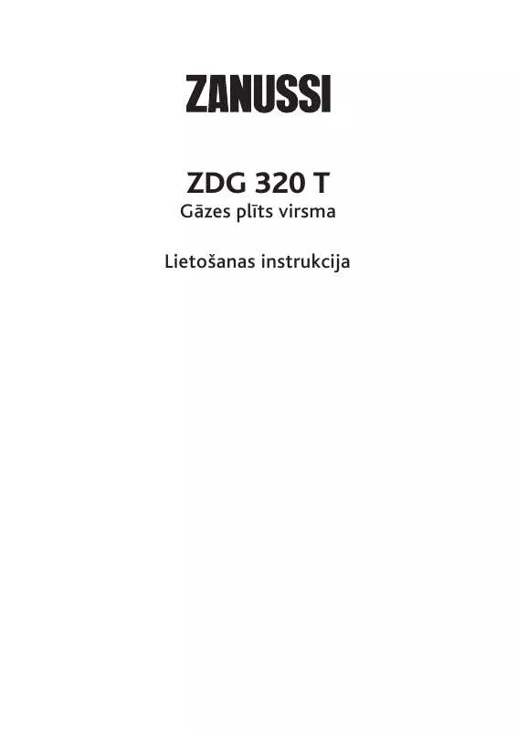 Mode d'emploi ZANUSSI ZDG320TX