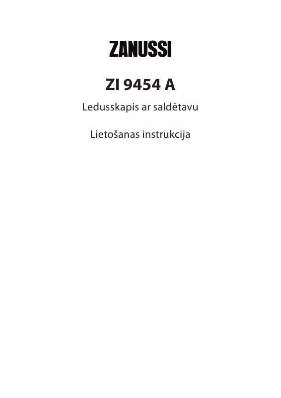 Mode d'emploi ZANUSSI ZI9454A