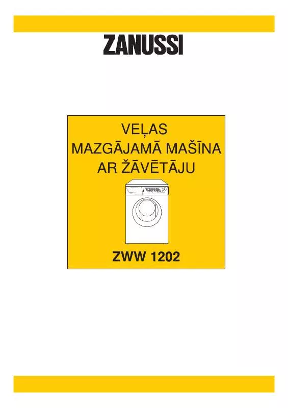 Mode d'emploi ZANUSSI ZWW1202
