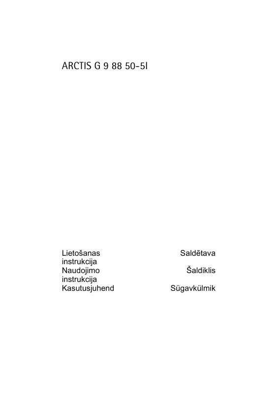 Mode d'emploi AEG-ELECTROLUX AG98850-5I