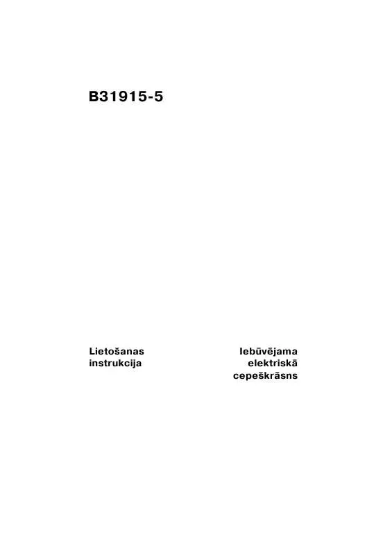 Mode d'emploi AEG-ELECTROLUX B31915-5-M EU R