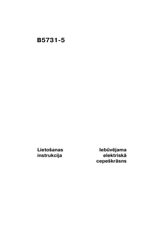 Mode d'emploi AEG-ELECTROLUX B5731-5-M