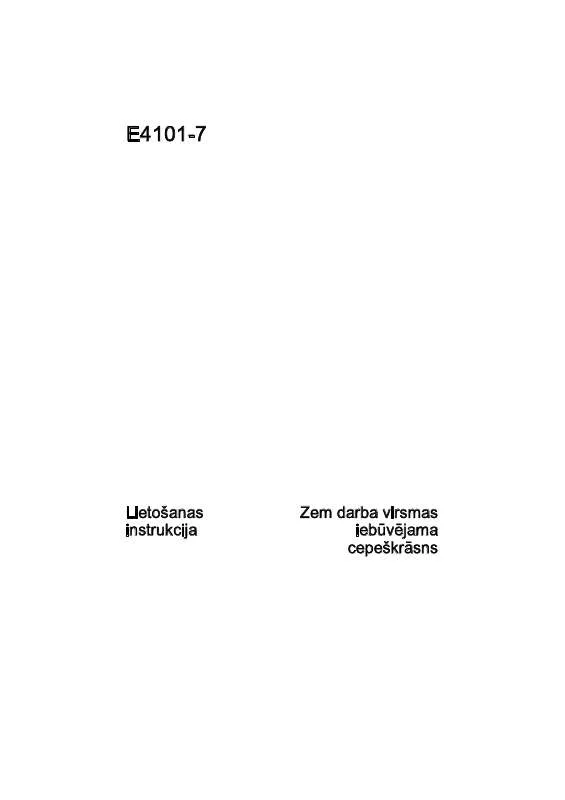 Mode d'emploi AEG-ELECTROLUX E4101-7-W