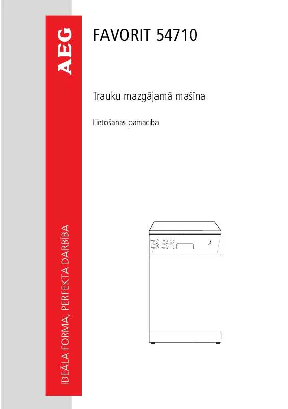 Mode d'emploi AEG-ELECTROLUX F54710