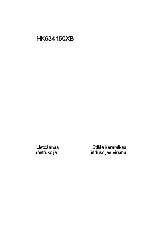 Mode d'emploi AEG-ELECTROLUX HK634150XB