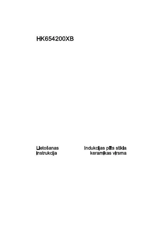 Mode d'emploi AEG-ELECTROLUX HK654200XB