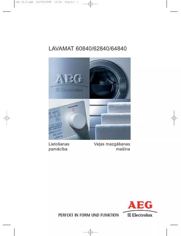 Mode d'emploi AEG-ELECTROLUX L 60840