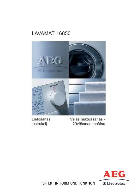 Mode d'emploi AEG-ELECTROLUX L16850