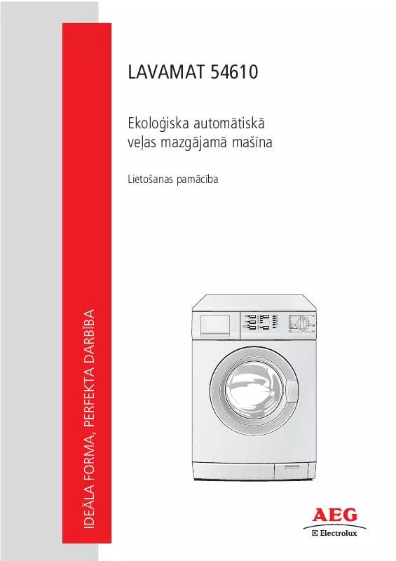 Mode d'emploi AEG-ELECTROLUX L54610