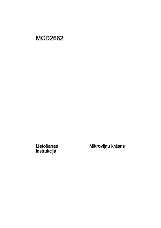 Mode d'emploi AEG-ELECTROLUX MCD2662EM