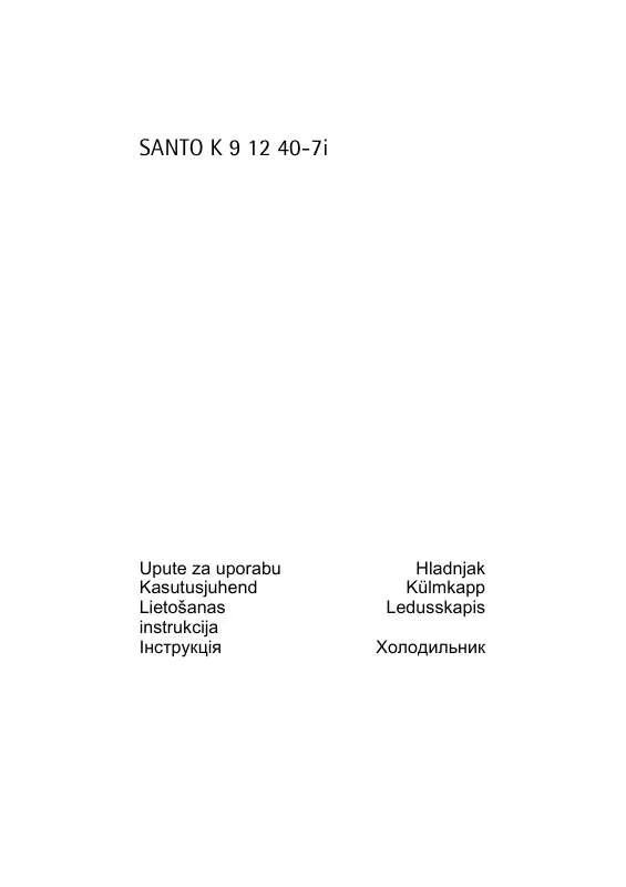 Mode d'emploi AEG-ELECTROLUX SK91240-7I