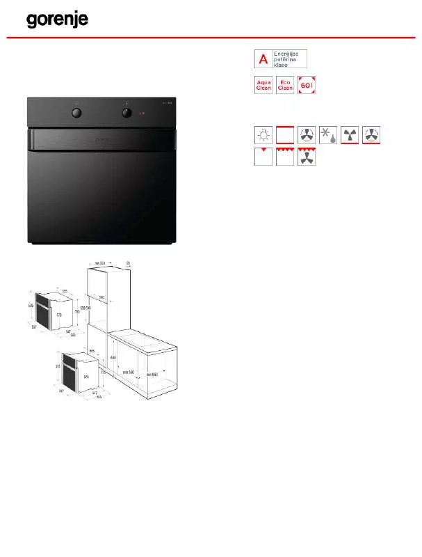 Mode d'emploi GORENJE BO71ORAB