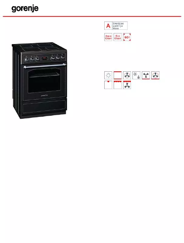 Mode d'emploi GORENJE EC67321RB