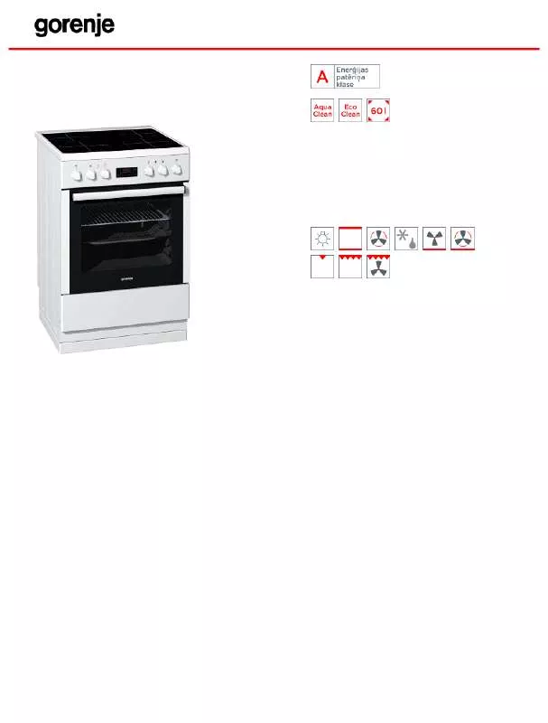 Mode d'emploi GORENJE EI67321AW