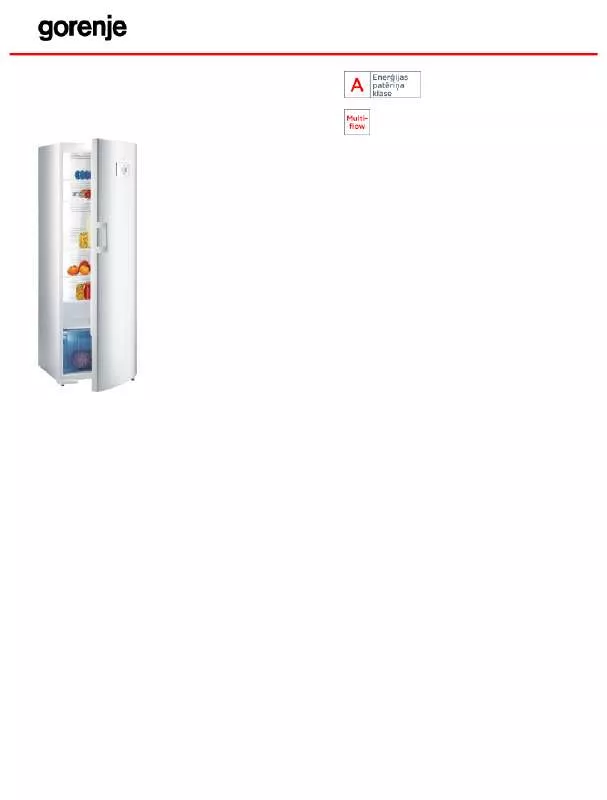 Mode d'emploi GORENJE R65365DW-1