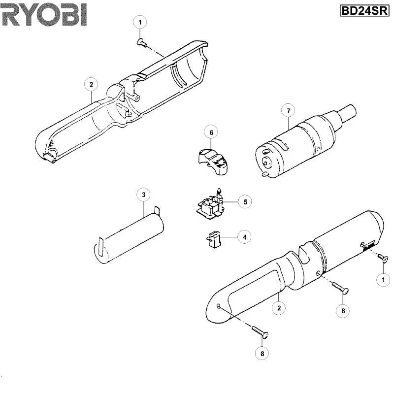 Mode d'emploi RYOBI BD24SR