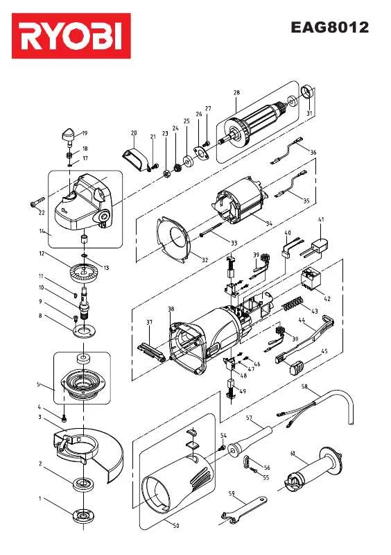 Mode d'emploi RYOBI EAG8012