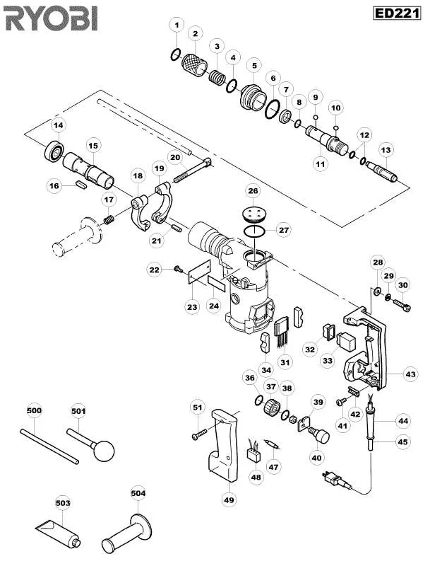 Mode d'emploi RYOBI ED221