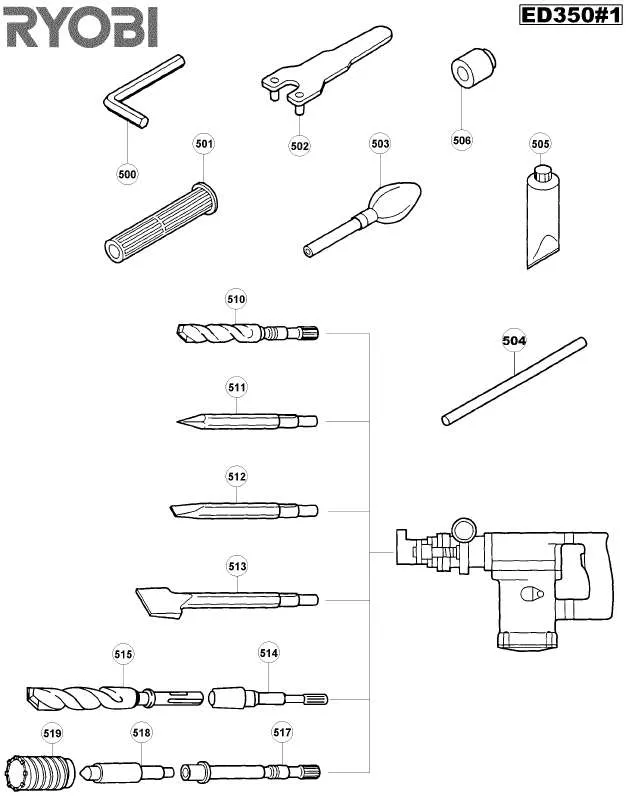 Mode d'emploi RYOBI ED350