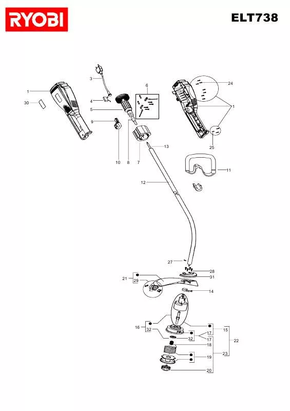 Mode d'emploi RYOBI ELT738