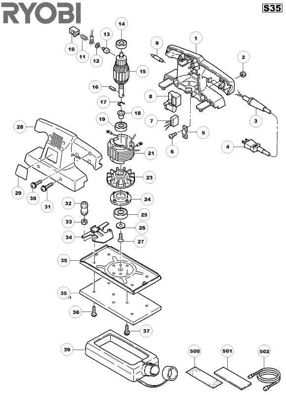 Mode d'emploi RYOBI S35