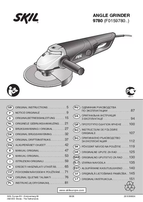 Mode d'emploi SKIL 9780