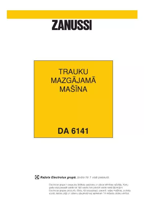 Mode d'emploi ZANUSSI DA6141