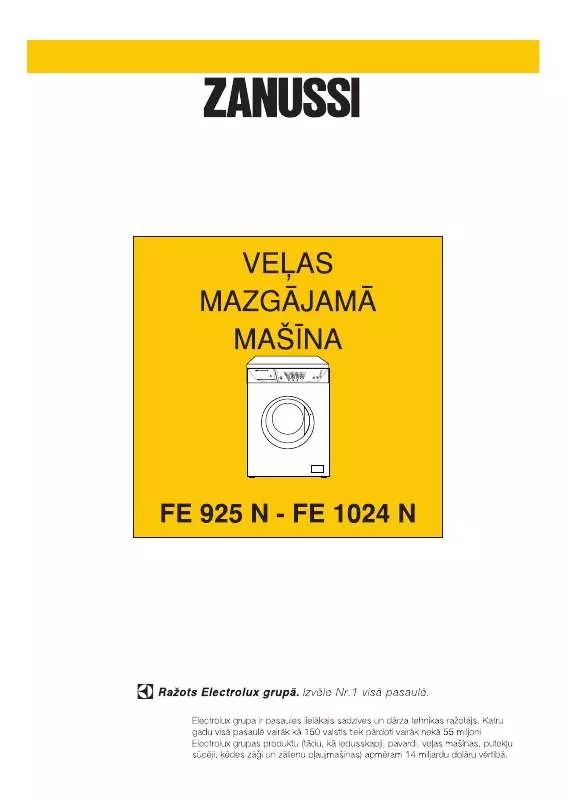 Mode d'emploi ZANUSSI FE925N