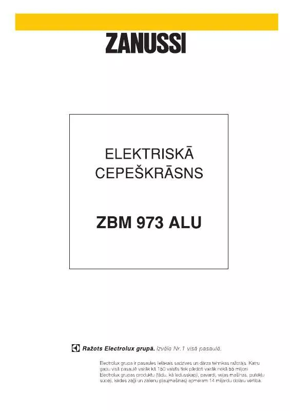 Mode d'emploi ZANUSSI ZBM973ALU