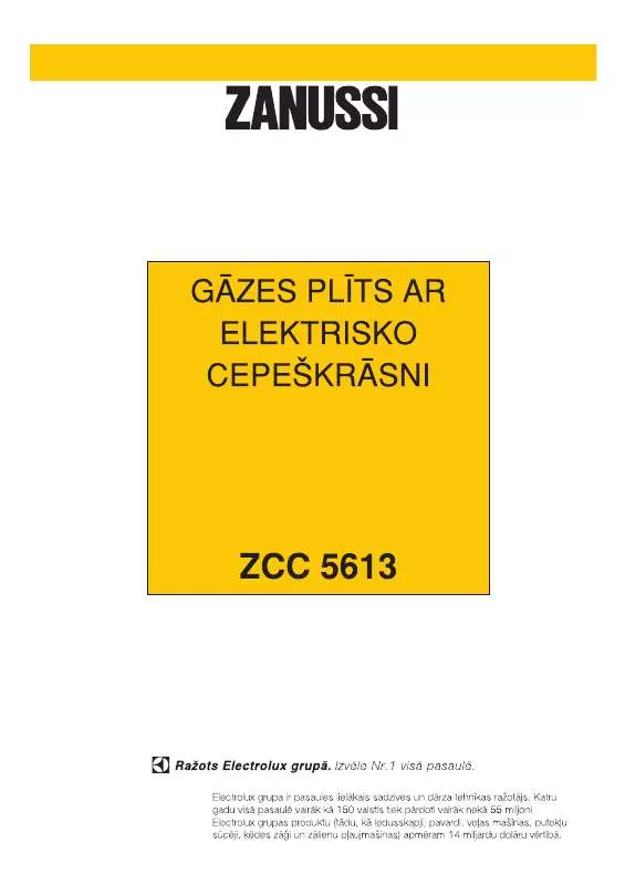 Mode d'emploi ZANUSSI ZCC5613