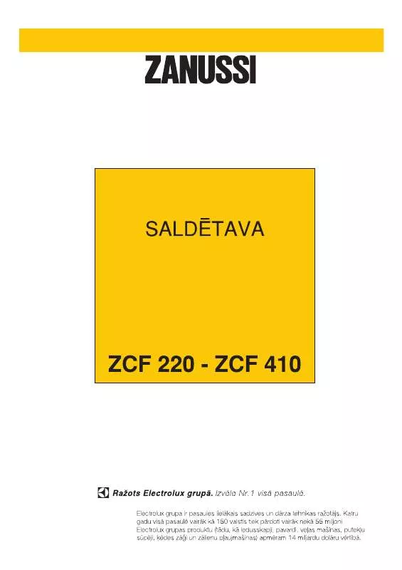 Mode d'emploi ZANUSSI ZCF410