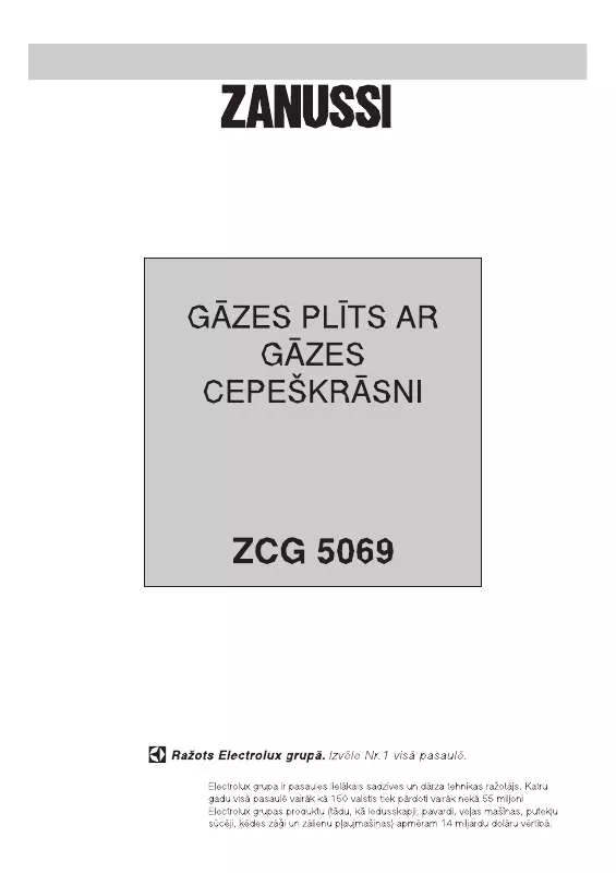 Mode d'emploi ZANUSSI ZCG5069