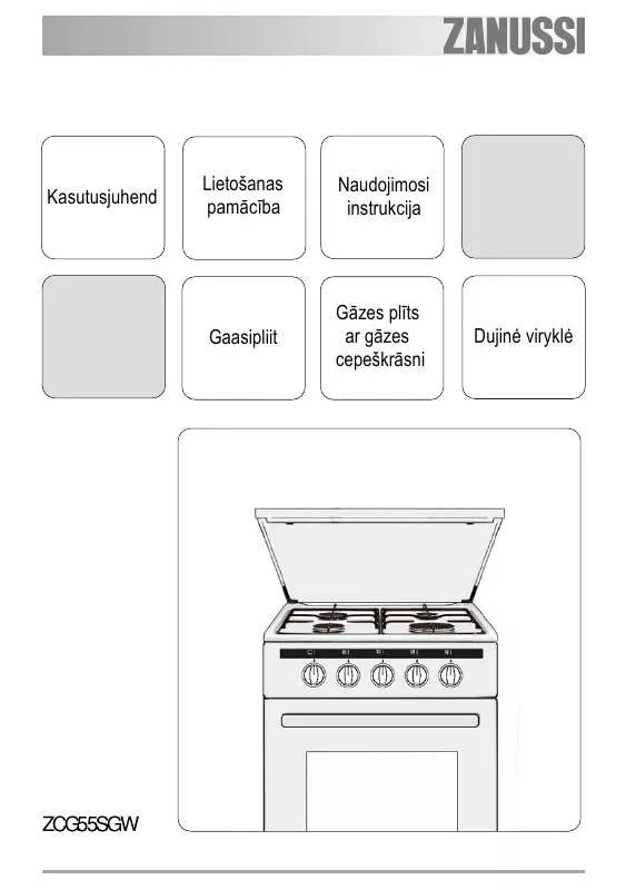 Mode d'emploi ZANUSSI ZCG55SGW