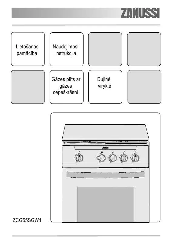 Mode d'emploi ZANUSSI ZCG55SGW1