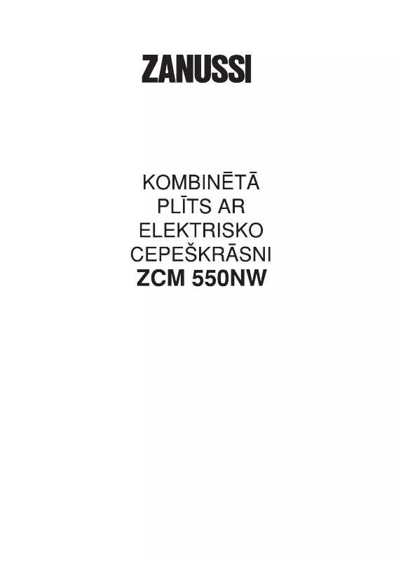 Mode d'emploi ZANUSSI ZCM550NW