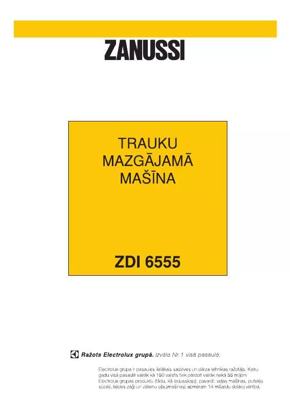 Mode d'emploi ZANUSSI ZDI6555W