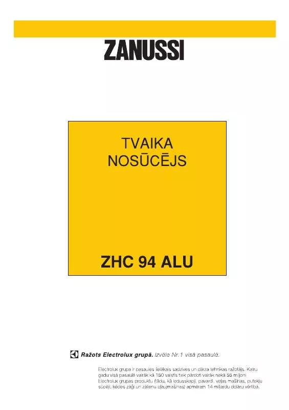 Mode d'emploi ZANUSSI ZHC94ALU