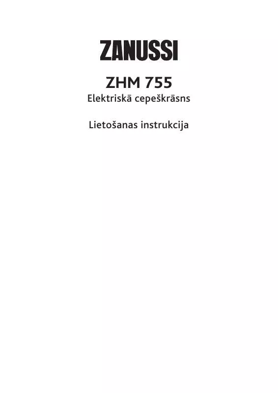 Mode d'emploi ZANUSSI ZHM755X