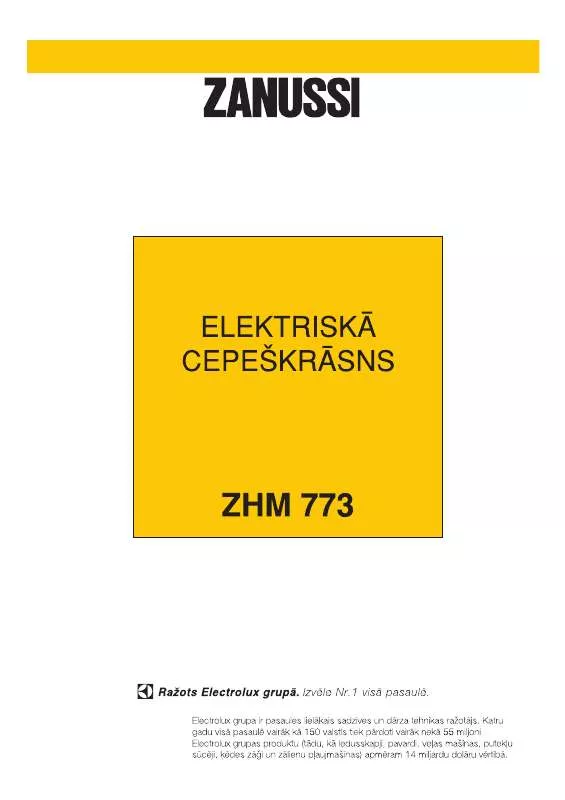 Mode d'emploi ZANUSSI ZHM773X