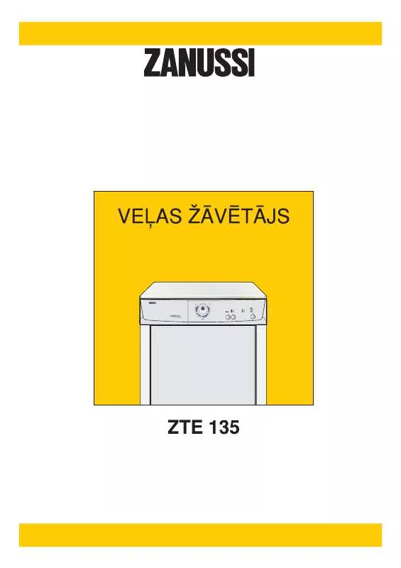 Mode d'emploi ZANUSSI ZTE135