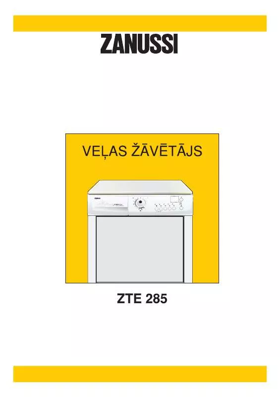 Mode d'emploi ZANUSSI ZTE285