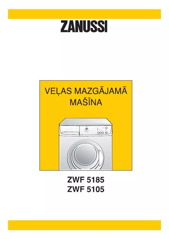 Mode d'emploi ZANUSSI ZWF5185