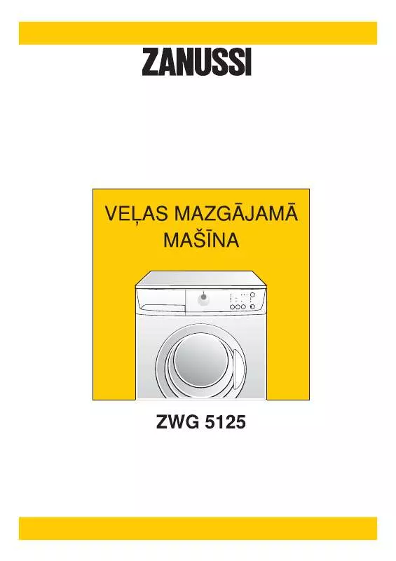 Mode d'emploi ZANUSSI ZWG5125