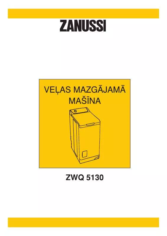 Mode d'emploi ZANUSSI ZWQ5130